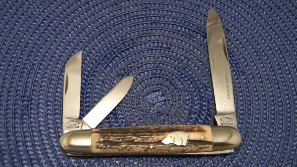 Stidham's Knives (Kissing Crane) Germany Stag Bird Dog Anglo Saxon Whittler Knife Stidham's Knives (Kissing Crane) Germany Stag Bird Dog Anglo Saxon Whittler Knife