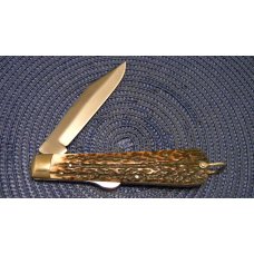 C & X Lockwood Brothers Sheffield England Stag Real Pampa Lockback Knife C & X Lockwood Brothers Sheffield England Stag Real Pampa Lockback Knife