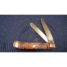 Case XX USA 6 Dot (1994) Wood 7254 SS Ghost Dancer Indian Trapper Knife in Box Case XX USA 6 Dot (1994) Wood 7254 SS Ghost Dancer Indian Trapper Knife in Box