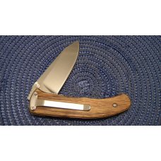 Lone Wolf Knives USA 40001 Swale Plain Edge Blade Wood Linerlock Knife Lone Wolf Knives USA 40001 Swale Plain Edge Blade Wood Linerlock Knife