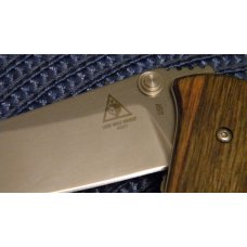 Lone Wolf Knives USA 40001 Swale Plain Edge Blade Wood Linerlock Knife Lone Wolf Knives USA 40001 Swale Plain Edge Blade Wood Linerlock Knife