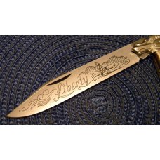 Parker Cut. Co. Hand Made Japan 2nd Cut Stag EK-5 Folding Lockback Bowie Knife - NIB Parker Cut. Co. Hand Made Japan 2nd Cut Stag EK-5 Folding Lockback Bowie Knife - NIB