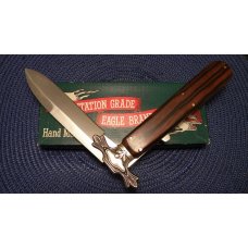 Parker Cut. Co. Hand Made Japan Wood EK-3 Folding Lockback Bowie Knife - NIB Parker Cut. Co. Hand Made Japan Wood EK-3 Folding Lockback Bowie Knife - NIB
