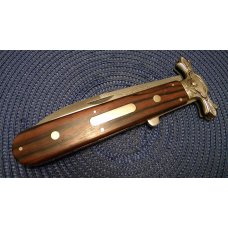 Parker Cut. Co. Hand Made Japan Wood EK-3 Folding Lockback Bowie Knife - NIB Parker Cut. Co. Hand Made Japan Wood EK-3 Folding Lockback Bowie Knife - NIB
