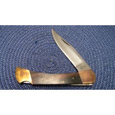 G96 Brand Model 960 Rust Proof Steel Japan Wood Titan Lockback Knife & Pouch in Box