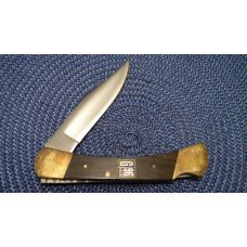 G96 Brand Model 960 Rust Proof Steel Japan Wood Titan Lockback Knife & Pouch in Box