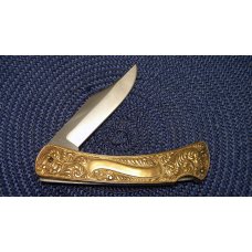 Parker Custom Series Japan Brass Renaissance Lockback Knife in Box Parker Custom Series Japan Brass Renaissance Lockback Knife in Box
