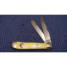 Case XX USA 2002 Yellow 3254 SS Trapper Knife in Box Case XX USA 2002 Yellow 3254 SS Trapper Knife in Box