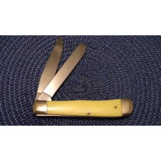Case XX USA 2002 Yellow 3254 SS Trapper Knife in Box Case XX USA 2002 Yellow 3254 SS Trapper Knife in Box