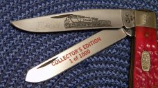 Case XX USA 1 Dot (1999) Red Bone 6254 SS L&N Railroad Collector's Edition Trapper Knife in Box Case XX USA 1 Dot (1999) Red Bone 6254 SS L&N Railroad Collector's Edition Trapper Knife in Box