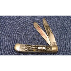 Case XX USA 2001 Black Bone 6254 SS L&N Railroad Collector's Edition Trapper Knife in Box