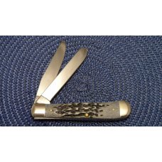 Case XX USA 2001 Black Bone 6254 SS L&N Railroad Collector's Edition Trapper Knife in Box