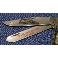 Case XX USA 2001 Black Bone 6254 SS L&N Railroad Collector's Edition Trapper Knife in Box
