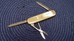 Schrade Walden NY USA 876 Stainless Cracked Ice Lobster Knife