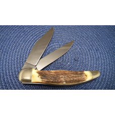Boker Solingen Germany Tree Brand Classic 2020 Stag Folding Hunter Knife & Pouch in Box Boker Solingen Germany Tree Brand Classic 2020 Stag Folding Hunter Knife & Pouch in Box