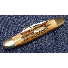 Case XX Stainless USA 3 Dot (1977) Stag 5347 HP SSP Blue Scroll Stockman Knife Case XX Stainless USA 3 Dot (1977) Stag 5347 HP SSP Blue Scroll Stockman Knife