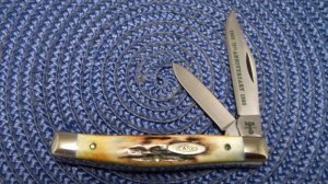 Case XX SS USA 5244 SSP 10 Dot (1980) 75th Anniversary Stag Jack Knife