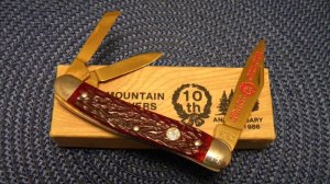 United Boker Solingen Germany Bone Smoky Mountain Woodcarvers 10th Anniversary Whittler Knife in Box