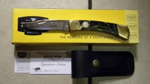 Buck 110 USA Hunter Folding Lockback 2011 NKCA Club Knife Customized by Michael Prater - NIB