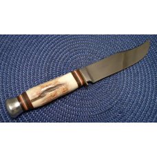 Kissing Crane Solingen Germany 715 Stag Buffalo Fixed Blade Sheath Knife