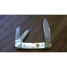 Canal Street Cutlery Co. Mother of Pearl #3137315 D2 Steel Cannitler Knife in Box c.2009 Canal Street Cutlery Co. Mother of Pearl #3137315 D2 Steel Cannitler Knife in Box c.2009