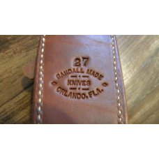 Randall Leather Sheath & Stone for Model 27 Trailblazer Fixed Blade Knife