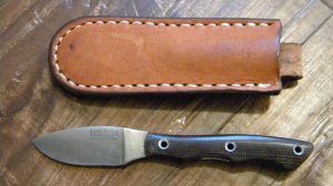 Bark River Knife & Tool Escanaba, MI USA Micarta 1st Production Run Fixed Blade Sheath Knife