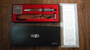 Gerber Portland, OR USA Mark II 20th Anniversary 1966-1986 Fixed Blade Sheath Knife in Box
