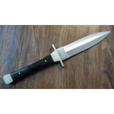 Case XX SS USA 10 Dot (1980) Wood P62-4 1/2 Boot Hunter Fixed Blade Sheath Knife in Box