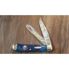 Case XX USA 7 Dot (1993) Blue Bone B6254 SS John Wayne Trapper Knife in Box Case XX USA 7 Dot (1993) Blue Bone B6254 SS John Wayne Trapper Knife in Box
