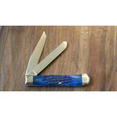 Case XX USA 7 Dot (1993) Blue Bone B6254 SS John Wayne Trapper Knife in Box Case XX USA 7 Dot (1993) Blue Bone B6254 SS John Wayne Trapper Knife in Box