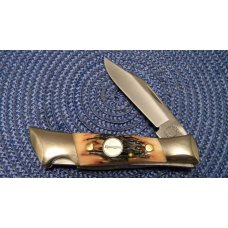 Remington USA Stag 18699 Lockback Knife & Pouch in Box Remington USA Stag 18699 Lockback Knife & Pouch in Box