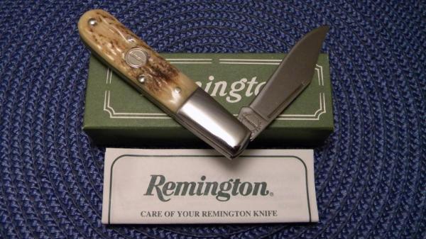 Remington USA Stag 18697 Barlow Knife in Box Remington USA Stag 18697 Barlow Knife in Box