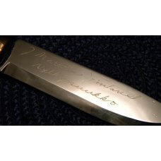 J. Marttini Puukko Made in Finland Wood Brusletto Fixed Blade Sheath Knife