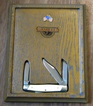 Camillus New York USA Delrin #78 Stockman Knife in Plaque