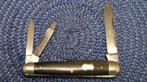 Remington UMC Made in USA Wood R6330 Split Backspring Whittler Knife c.1920's