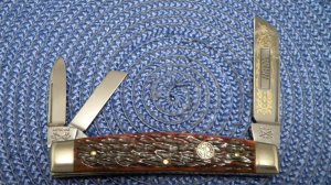 Battle Axe Brand Hickey & Shouse Germany Bone Congress Whittler Knife
