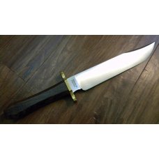 Gerber Portland, OR USA Cordia Wood Bowie Fixed Blade Sheath Knife in Box c.1991 Gerber Portland, OR USA Cordia Wood Bowie Fixed Blade Sheath Knife in Box c.1991