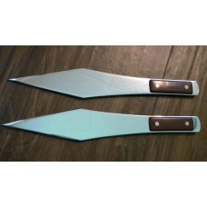 Case XX USA 9 Dot (1971) Red Handles 304 Throwing Knife Set with Leather Double Sheath Case XX USA 9 Dot (1971) Red Handles 304 Throwing Knife Set with Leather Double Sheath
