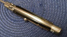 Rostfrei 8 5/8" Horn Button Close Italian Stiletto Switchblade Knife