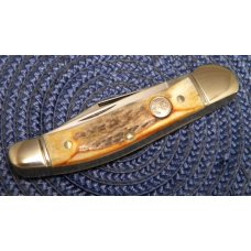 Boker Solingen Germany Tree Brand Stag Copperhead Knife Boker Solingen Germany Tree Brand Stag Copperhead Knife
