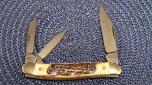 Boker Solingen Germany Tang Stamp Series 1848-2005 Stag Whittler Knife