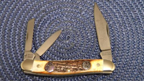 Boker Solingen Germany Tang Stamp Series 1848-2005 Stag Whittler Knife Boker Solingen Germany Tang Stamp Series 1848-2005 Stag Whittler Knife