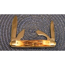 Col. Coon USA Stag Small Scout Pattern 4 Blade Camp Utility Knife Col. Coon USA Stag Small Scout Pattern 4 Blade Camp Utility Knife