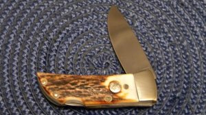 Boker Germany Stainless Tree Brand Stag Little Lockback Knife