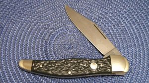 Boker Solingen Germany Tree Brand Classic 1010 Rough Black Folding Hunter Knife