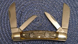 Boker Solingen Germany Tang Stamp Series 1848-2005 Bone Congress Knife