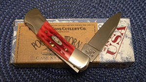 Case XX USA 2010 Pocket Worn Old Red Bone 61225L SS Lockback Knife in Box