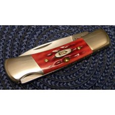 Case XX USA 2010 Pocket Worn Old Red Bone 61225L SS Lockback Knife in Box Case XX USA 2010 Pocket Worn Old Red Bone 61225L SS Lockback Knife in Box