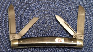 Robt Klass Solingen Germany Kissing Crane Horn 1743 Congress Knife c.1976